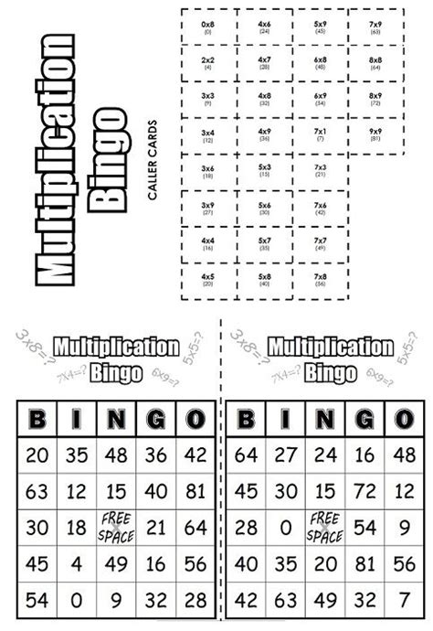 Multiplication Bingo Multiplication Multiplication Bingo Super