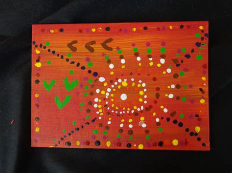 Bushland Dot Painting Exploring Traditional Techniques Of Aboriginal