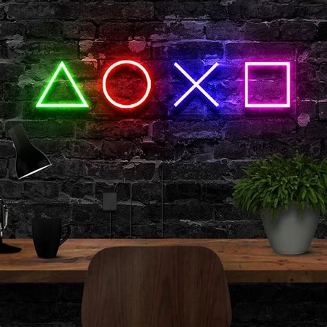 Playstation Icon Neon Lights Cool Stuff To Buy Inc