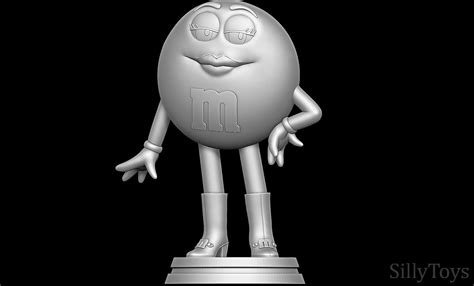 Ms Green Mandms 3d Model 3d Printable Cgtrader