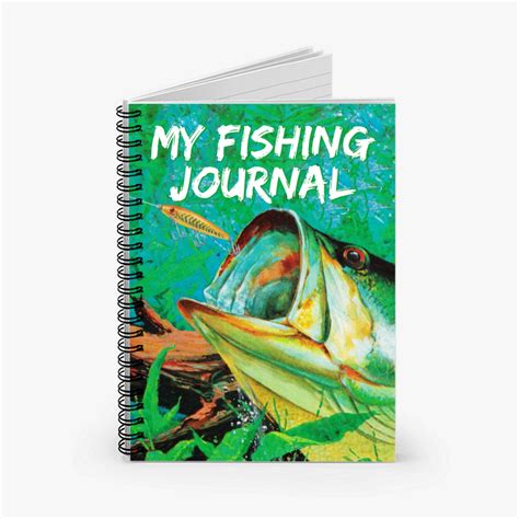 My Fishing Journal Fishermans Notebook A5 Spiral Etsy