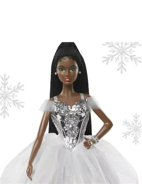 Barbie Signature 2021 Holiday Collector Doll African American Braidsnib £3738 Picclick Uk