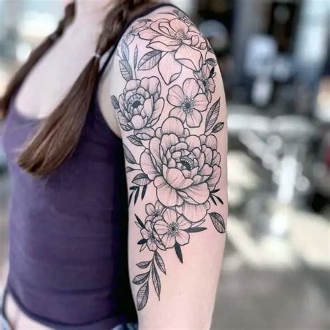 Aggregate More Than Half Sleeve Tattoos With Flowers Latest In Cdgdbentre