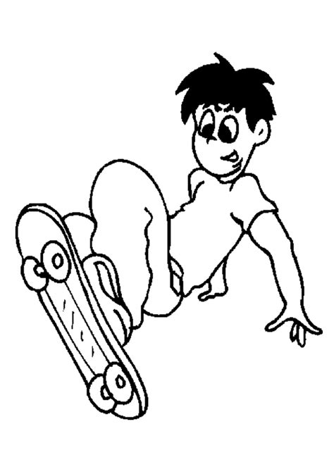Desenho De Skate Esporte Radical Para Colorir Tudodesenhos