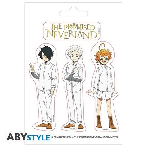 Animefanshopde The Promised Neverland Mini Sticker Set Waisenkinder Abystyle