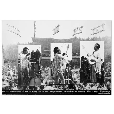 Jimi Hendrix Woodstock 69 30th Anniversary Edition Poster