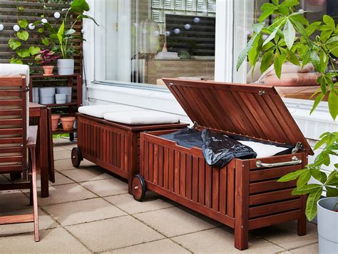 ÄpplarÖ Storage Bench Outdoor Brown Stained Brown Ikea® Canada Ikea
