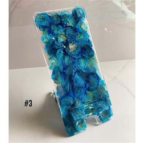 Reversible Cell Phone Standtwo Sided Resin Phone Etsy