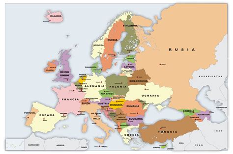 Mapa De Europa Occidental World Map Weltkarte Peta Dunia Mapa Del
