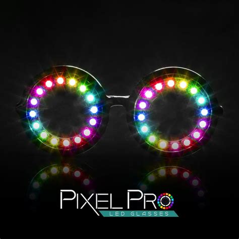Glofx Pixel Pro Led Glasses 350 Modes Rainbow Colors Full Spectrum Super Bright Cool Effects