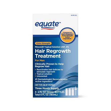Best hair regrowth products for men. Equate Extra Strength Hair Regrowth Treatment for Men, (3 ...