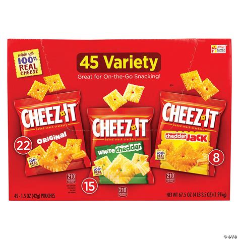 Cheez It Variety Pack 15 Oz 45 Count Oriental Trading