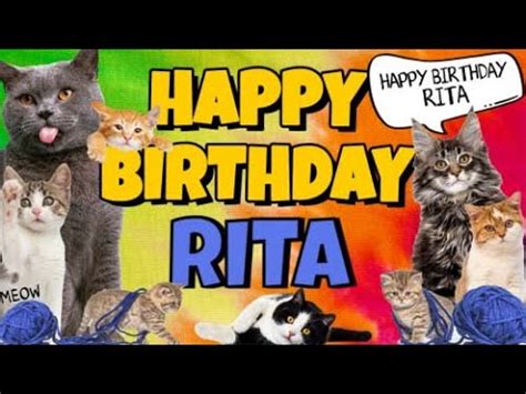 Happy Birthday Rita Crazy Cats Say Happy Birthday Rita Very Funny