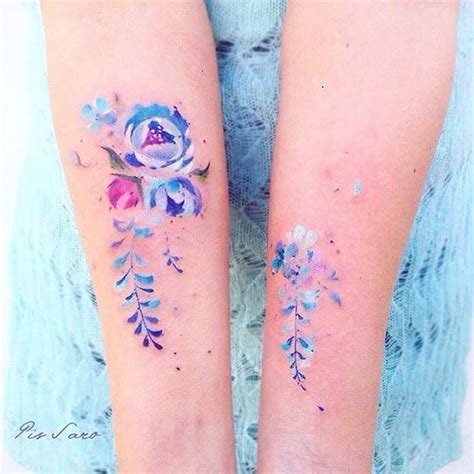47 Breathtaking Watercolor Flower Tattoos Page 2 Of 5