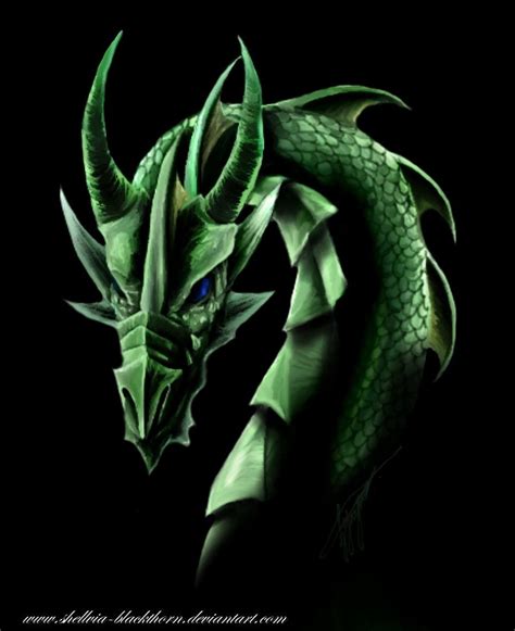 Emerald Dragon By Shellvia Blackthorn On Deviantart