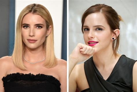 Harry Potter Emma Watson Gjøner Med Emma Roberts Bildet Til Hbo Max