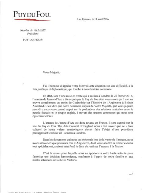 Exemple De Lettre De La Reine D'angleterre - Lettre à Elisabeth II Reine d'Angleterre - Version Française[1]