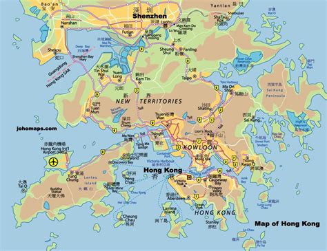 As seen on the physical map of hong kong, it also has several offshore islands including lantau island (the largest one), hong kong island, lamma island, cheung island, po toi island, and others. Map of Hong Kong - Free Printable Maps