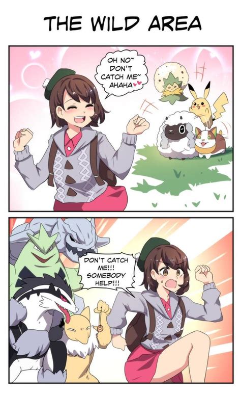 I Wrote A Comic About Getting Chased By Pokemon In The New Wild Area Pok Mon Sword And Shield
