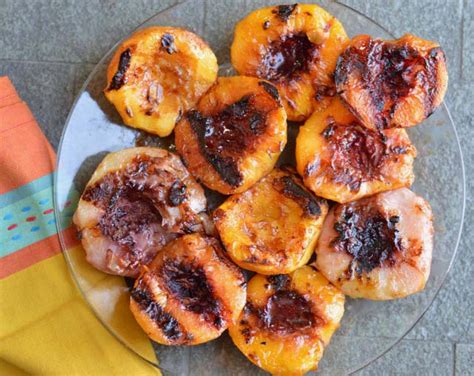 Sweet And Spicy Grilled Peaches Eat Well Enjoy Life Pure Food