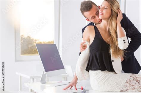 Boss Kissing And Undressing His Employee Stock 사진 Adobe Stock