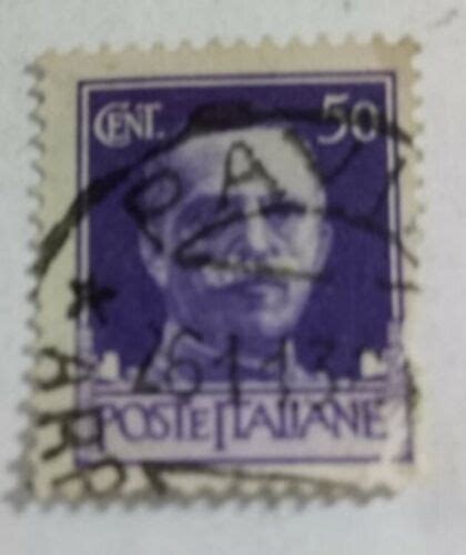 Stamp Poste Italiane Cent Imperial 50 With Watermark Crown Ebay