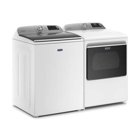 Shop Maytag Smart Capable Cu Ft High Efficiency Top Load Washer Electric Dryer Set At