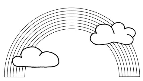 Coloring pages Rainbow (Nature) – Printable Coloring Pages
