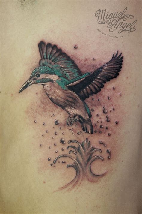 Kingfisher Bird Tattoo Miguel Angel Custom Tattoo Artist W Flickr