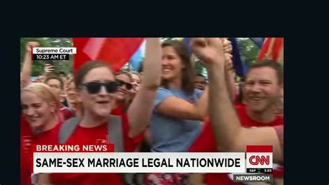 Same Sex Marriage Celebrated On Supreme Court Steps Cnn Video