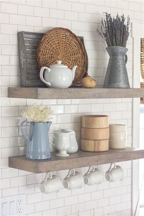 Although they look great and could work well in small open shelves in kitchen are perfect to fill all these gaps and corners. The 25+ best Kitchen shelf decor ideas on Pinterest ...