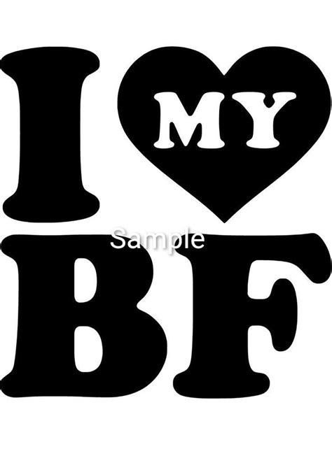 I Love My Boyfriend Svg  Dxf And Png Files Digital Etsy