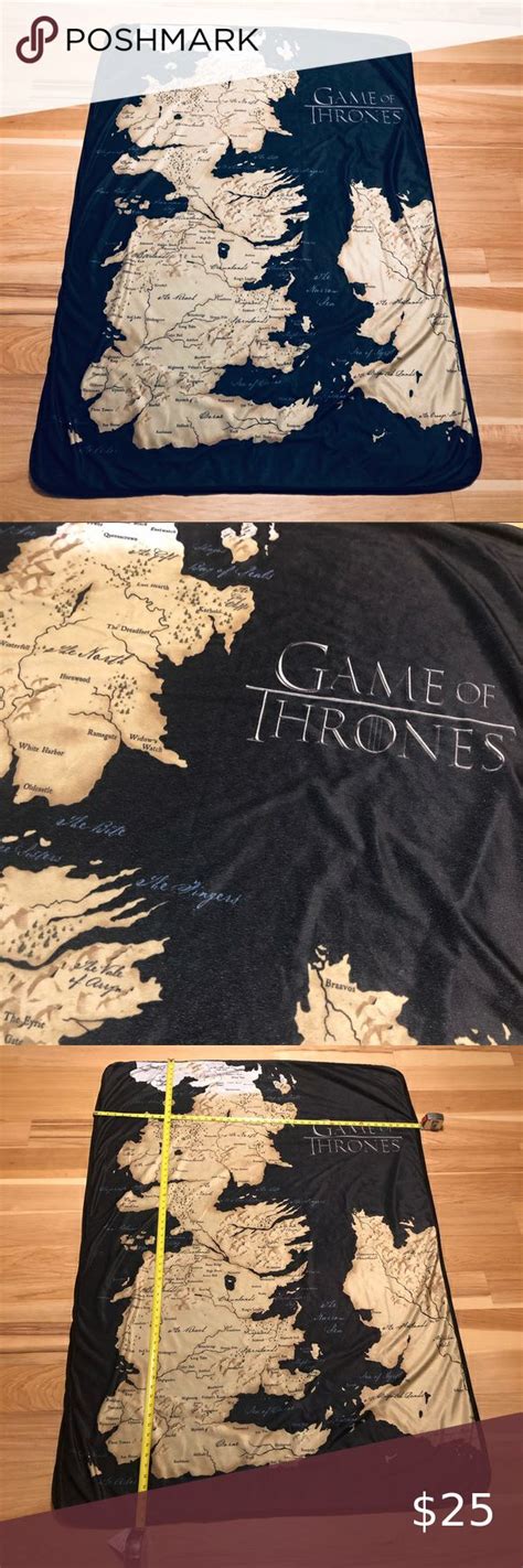 Game Of Thrones Map Of Westeros Throw Blanket Photo Colour Throw