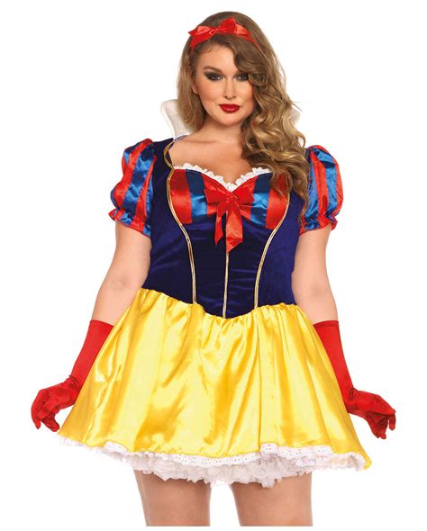 Sexy Snow White Costume Plus Size 1x2x For Carnival Horror