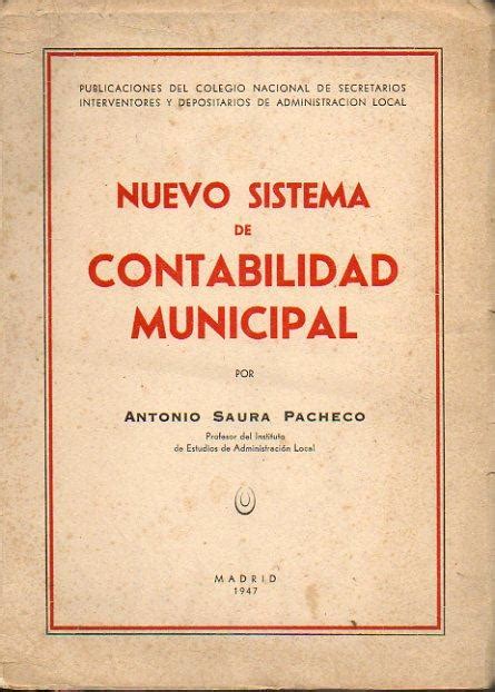 Nuevo Sistema De Contabilidad Municipal De Saura Pacheco Antonio
