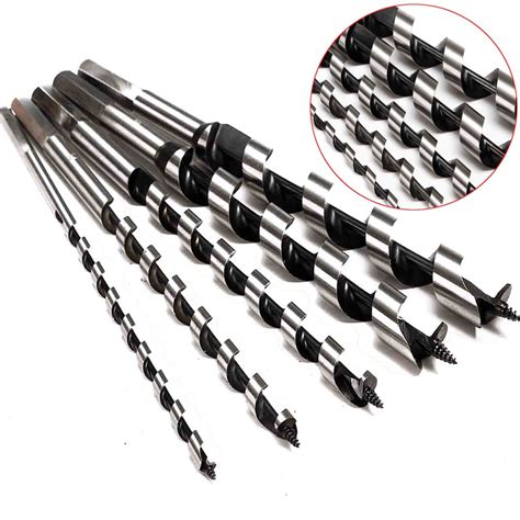 Drillpro 6pcs 6 20mm Wookworking Auger Drill Bit Set Length 230mm