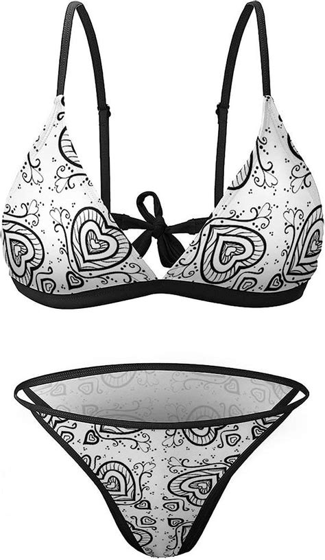 Seamless Abstract Hand Drawn Pattern1 Womens Sexy Two