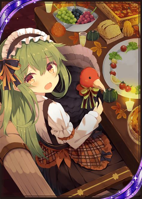 Turkey Girl Turkeys Mysteriously Escape When This Maiden Appears Around Thanksgiving Kawaii