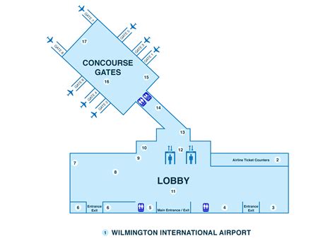 Wilmington Airport Terminal Map And Information Fly Ilm