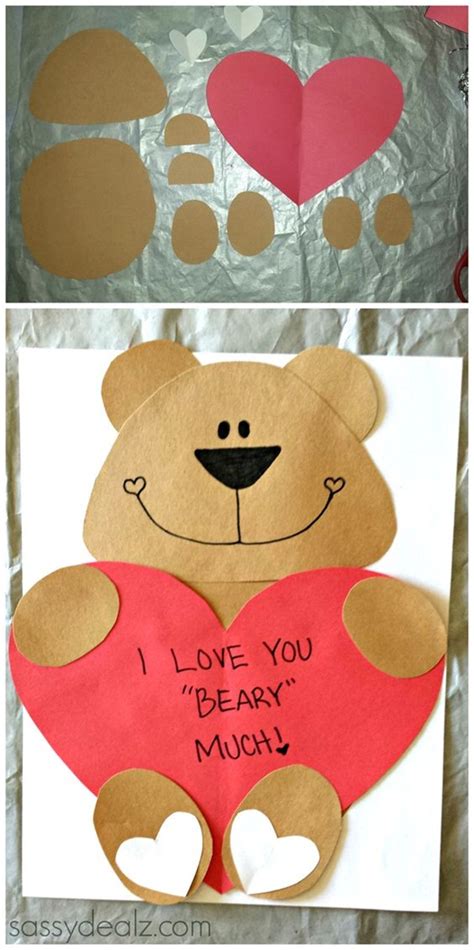 This valentine's day craft is a fun way to allow children to use their creativity. 40 Super-Easy Valentines Day Crafts for Kids to Try