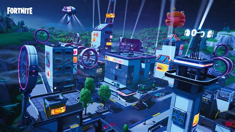 Fortnite Saison 9 Carte Futuriste Nouveau Tilted Towers Battle