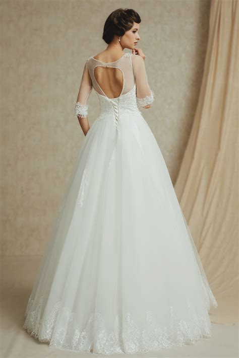 Maybe you would like to learn more about one of these? Robe de mariée princesse à manche longue ½ transparente ...