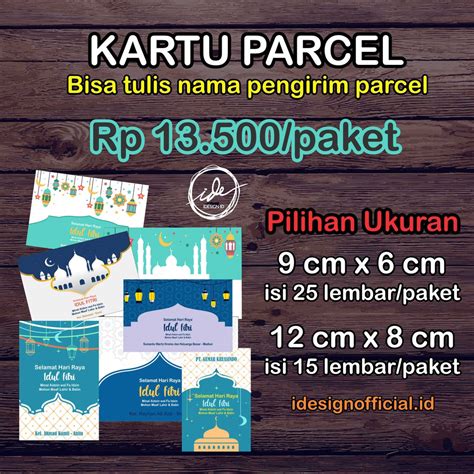 Kartu Ucapan Parcel Hampers Lebaran Idul Fitri Shopee Indonesia