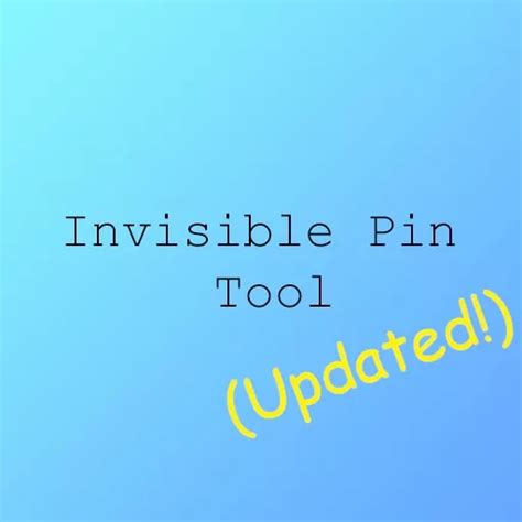 Invisible Pin Tool Updated For People Playground Download Mods For