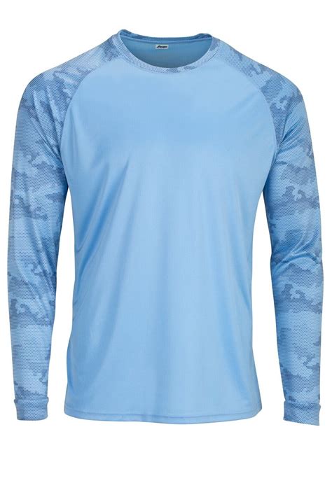 Sun Protection Long Sleeve Dri Fit Blue Sun Shirt Camo Sleeve Base