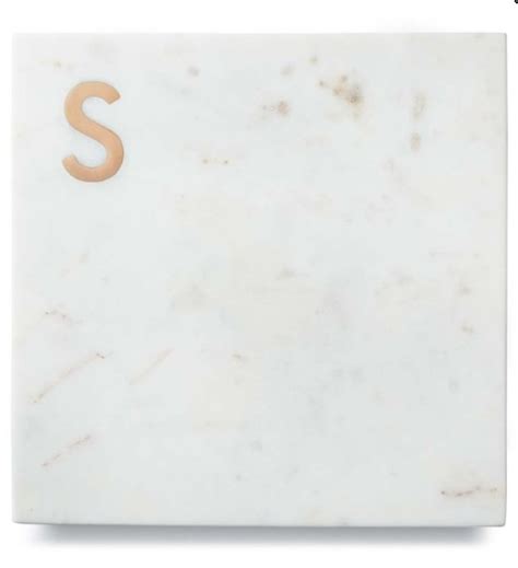 Williams Sonoma Mongram Marble Board Sydne Style