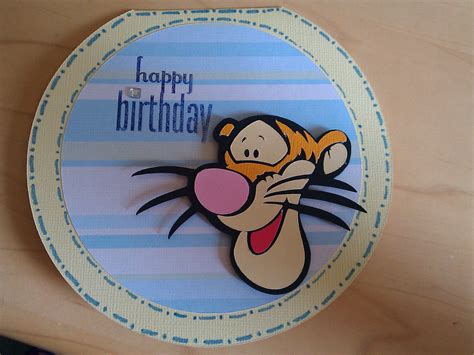 Tigger Birthday Card Disney Cards Winnie The Pooh Friends Cricut