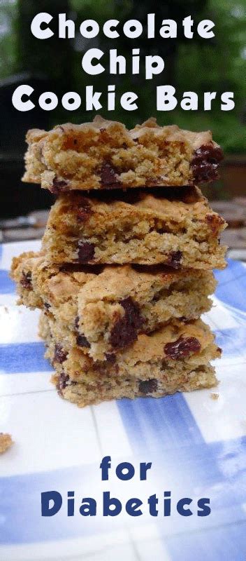 No sugar cookies for diabetics : Chocolate Chip Cookie Bars for Diabetics by America's Best ...