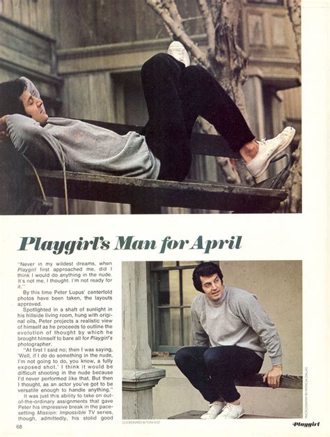 Welcome To My World Peter Lupus Playgirl April