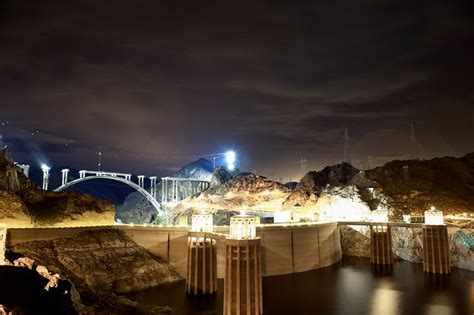 Bridge Over Hoover Dam Night Flickr Photo Sharing